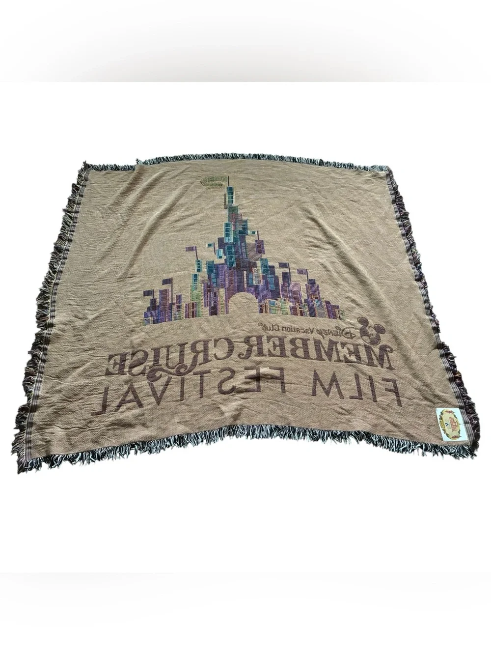 Disney Vacation Club Member Cruise Film Festival Woven Throw Blanket-Exclusive
